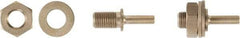 Ampco - 1/2" Arbor Hole Drive Arbor - For 6" Wheel Brushes, Attached Spindle - Exact Tool & Supply