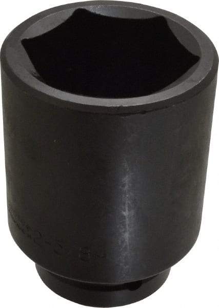 Proto - 1" Drive 2-5/8" Deep Impact Socket - 6 Points, 5" OAL - Exact Tool & Supply