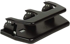 Master - Paper Punches Type: 20 Sheet Multi-Hole Punches Color: Black - Exact Tool & Supply