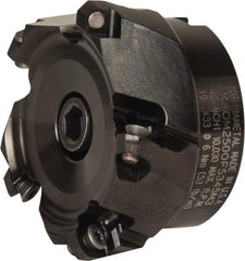 Kennametal - 2-1/2" Cut Diam, 3/4" Arbor Hole, 3.5mm Max Depth of Cut, 43° Indexable Chamfer & Angle Face Mill - 5 Inserts, OF.T 06L5... Insert, Right Hand Cut, 5 Flutes, Series KSOM Mini - Exact Tool & Supply