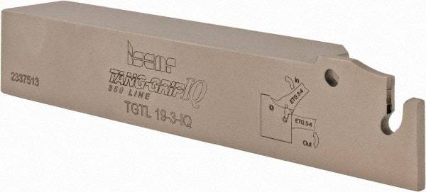 Iscar - TGT, Left Hand Cut, 1.75" Max Workpc Diam, TAG.. 6.., TAG.. 8.. Insert, Indexable Cutoff Toolholder - 3/4" Shank Width, 3/4" Shank Height, 4-1/2" OAL - Exact Tool & Supply