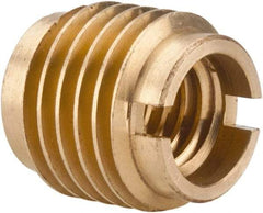 E-Z LOK - 3/8-16, Brass Knife Insert - 1/2" Drill, 1/2" Hole Diam, 5/8" Long, 3/4" Min Grip - Exact Tool & Supply