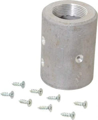 EVER-TITE Coupling Products - 1-1/4" Thread Sandblasting Nozzle Holder - 1-1/4" ID x 2-5/32" OD Hose, Aluminium - Exact Tool & Supply