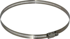EVER-TITE Coupling Products - SAE Size 128, 2-1/2 to 8-1/2" Diam, Stainless Steel Worm Drive Clamp - 9/16" Wide, Material Grade 304 - Exact Tool & Supply