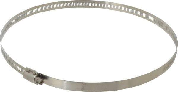 EVER-TITE Coupling Products - SAE Size 152, 2-1/2 to 10" Diam, Stainless Steel Worm Drive Clamp - 9/16" Wide, Material Grade 304 - Exact Tool & Supply