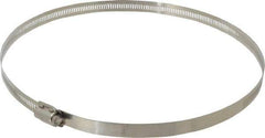 EVER-TITE Coupling Products - SAE Size 152, 2-1/2 to 10" Diam, Stainless Steel Worm Drive Clamp - 9/16" Wide, Material Grade 304 - Exact Tool & Supply