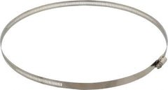 EVER-TITE Coupling Products - SAE Size 188, 2-1/2 to 12-1/4" Diam, Stainless Steel Worm Drive Clamp - 9/16" Wide, Material Grade 304 - Exact Tool & Supply