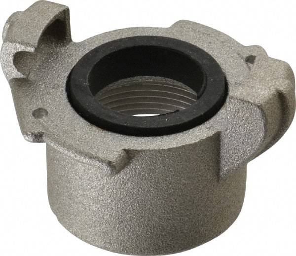 EVER-TITE Coupling Products - 1-1/2" NPT Sandblaster Adapter - Aluminum, Rated to 100 PSI - Exact Tool & Supply