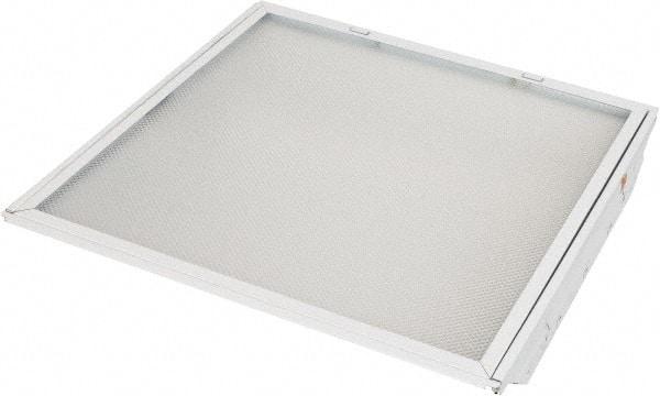 Cooper Lighting - 2 Lamps, 32 Watts, 2' x 2', Electronic Ballast Fluorescent Lamp Troffer - 120/277 Volt, Dimmable, Acrylic Diffuser, Steel Troffer - Exact Tool & Supply