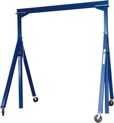 Vestil - 8,000 Lb Load Capacity, Steel Gantry Crane - 15' Span - Exact Tool & Supply
