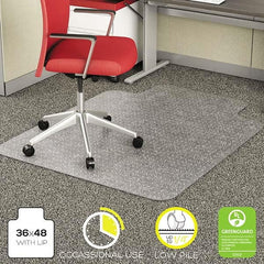 Deflect-o - Chair Mats Style: Straight Edge Shape: Rectangular - Exact Tool & Supply