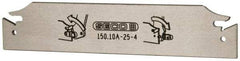Seco - 0.984" Blade Height, 0.134" Blade Width, 5.91" OAL, Neutral Cut, Double End Indexable Cut-Off Blade - 150.10A Blade, 150.10 Series - Exact Tool & Supply