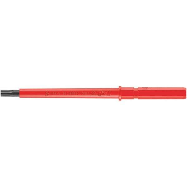 Wera - 9mm Drive T8 Torx Screwdriver Bit - 154mm OAL, Insulated - Exact Tool & Supply