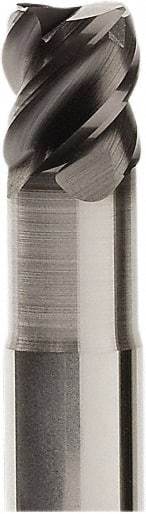 Seco - 20mm, 4 Flute, Single End, Solid Carbide, 0.5mm Corner Radius End Mill - 100mm OAL, 50° Helix, Right Hand Flute, 20mm LOC, Right Hand Cut, 40mm Extended Reach - Exact Tool & Supply