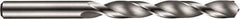 DORMER - 7.1mm 120° Solid Carbide Jobber Drill - Bright Finish, Right Hand Cut, Spiral Flute, Straight Shank, 109mm OAL, Four Facet Point - Exact Tool & Supply