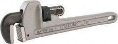 Proto - 10" Aluminum Straight Pipe Wrench - 6" Pipe Capacity - Exact Tool & Supply