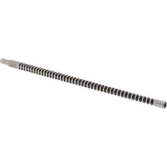 Dumont Minute Man - 1/4" x 8" Overall Length, 1/4" Pilot Hole Diam, Square Broach - 0.2505 to 0.2515" Tolerance, 0.351 to 0.353" Across Corners, 5/32" Pitch, 1/4 to 5/8" LOC, 1,310 Lbs. Pressure for Max LOC - Exact Tool & Supply
