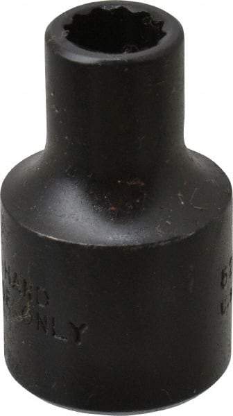 Proto - 1/4", 3/8" Drive, Standard Hand Socket - 12 Points, 1-3/32" OAL, Alloy Steel, Black Finish - Exact Tool & Supply