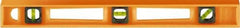 Johnson Level & Tool - 24" Long 3 Vial I-Beam Level - ABS Plastic, Orange, 1 Plumb, 1 Level & 1 45° Vials - Exact Tool & Supply