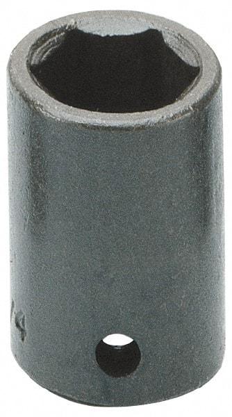 Armstrong - 1/2" Drive 18mm Standard Impact Socket - 6 Points, 1-17/32" OAL - Exact Tool & Supply