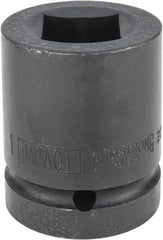 Armstrong - 1" Drive 1" Standard Impact Socket - 2-1/2" OAL - Exact Tool & Supply
