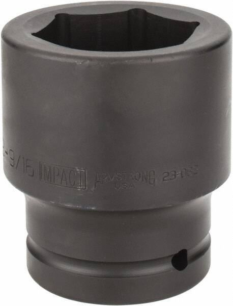 Armstrong - 1-1/2" Drive 2-9/16" Standard Impact Socket - 6 Points, 4-1/4" OAL - Exact Tool & Supply