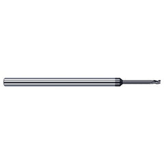 Variable Helix End Mills for Medium Alloy Steels - 0.0930″ (3/32″) Cutter Diameter × 0.1400″ (9/64″) Length of Cut × 0.9500″ Reach Carbide Square End Mill for Medium Alloy Steels, 3 Flutes, AlTiN Coated - Exact Tool & Supply