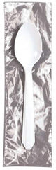 Ability One - Paper & Plastic Cups, Plates, Bowls & Utensils; Breakroom Accessory Type: Plastic Spoons ; Breakroom Accessory Description: PLASTIC FLATWARE,SPOON IND WRAPPED - Exact Tool & Supply