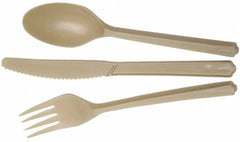 Ability One - Paper & Plastic Cups, Plates, Bowls & Utensils; Breakroom Accessory Type: Plastic Fork ; Breakroom Accessory Description: Bio-Based Plastic Flatware - Exact Tool & Supply