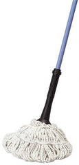 Ability One - Wet Mop Heads & Pads; Style: Loop End ; Material: Cotton ; Approximate Weight (oz.): 24 ; Mop Color: White ; Headband Size (Inch): 5-1/2 ; Connection Type: Clamp Jaw - Exact Tool & Supply
