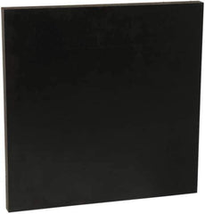 Made in USA - 3/16" Thick x 4' Wide x 4' Long, Recycled UHMW Sheet - Black, Shore D-67 Hardness, ±0.020 Tolerance - Exact Tool & Supply
