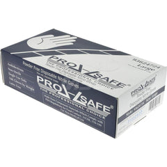 PRO-SAFE - 100 Piece Pack, Size L, 3 mil, Industrial Grade, Powder Free Nitrile Disposable Gloves - Exact Tool & Supply