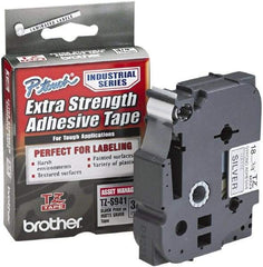 Brother - 3/4" Wide, Silver Tape Cassette - For Label Maker - Exact Tool & Supply
