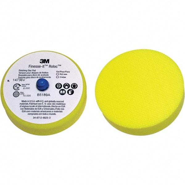 3M - 3" Diam Disc Backing Pad - 6,000 RPM - Exact Tool & Supply