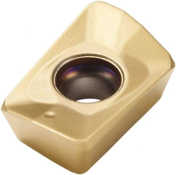 Seco - XOMX10T308 M09 Grade F40M Carbide Milling Insert - TiAlN/TiN Finish, 0.151" Thick, 0.27" Inscribed Circle - Exact Tool & Supply