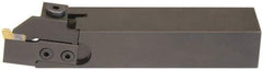 Hertel - HCE, Right Hand Cut, 1-5/8" Max Workpc Diam, Indexable Cutoff Toolholder - 1/2" Max Depth of Cut, 31.75mm Shank Width, 1" Shank Height, 6" OAL - Exact Tool & Supply