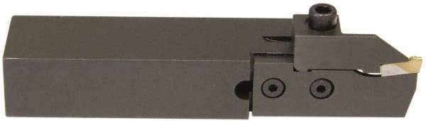 Hertel - HCE, Right Hand Cut, 1-5/8" Max Workpc Diam, Indexable Cutoff Toolholder - 0.812 Max Depth of Cut, 25.4mm Shank Width, 3/4" Shank Height, 4-1/2" OAL - Exact Tool & Supply