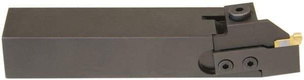 Hertel - HCE, Left Hand Cut, 1-5/8" Max Workpc Diam, Indexable Cutoff Toolholder - 0.8 Max Depth of Cut, 31.75mm Shank Width, 1" Shank Height, 6" OAL - Exact Tool & Supply