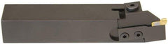 Hertel - HCE, Left Hand Cut, 1-5/8" Max Workpc Diam, Indexable Cutoff Toolholder - 0.8 Max Depth of Cut, 31.75mm Shank Width, 1" Shank Height, 6" OAL - Exact Tool & Supply