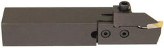 Hertel - HCE, Left Hand Cut, 1-5/8" Max Workpc Diam, Indexable Cutoff Toolholder - 0.812 Max Depth of Cut, 25.4mm Shank Width, 1/2" Shank Height, 4-1/2" OAL - Exact Tool & Supply