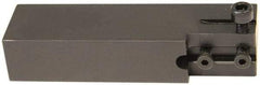 Hertel - HCE, Left Hand Cut, Indexable Cutoff Toolholder - 0.531 Max Depth of Cut, 25.4mm Shank Width, 1/2" Shank Height, 4-1/2" OAL - Exact Tool & Supply