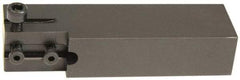 Hertel - HCE, Right Hand Cut, Indexable Cutoff Toolholder - 0.531 Max Depth of Cut, 25.4mm Shank Width, 1/2" Shank Height, 4-1/2" OAL - Exact Tool & Supply