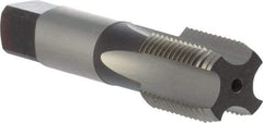 DORMER - 1/2-14" BSPP, 4 Flutes, Bottoming Chamfer, Bright Finish, High Speed Steel British Standard Pipe Tap - Series E547 - Exact Tool & Supply