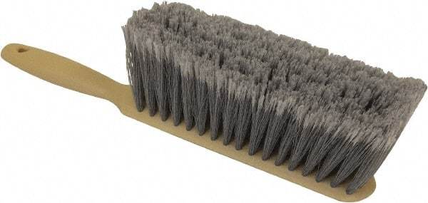 O-Cedar - 13" OAL, PVC Counter Brush - 2-1/2" Bristle Length, 8" Long x 2-1/2" Wide Head, Foam Handle, Gray - Exact Tool & Supply
