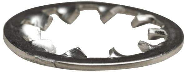 Value Collection - 5/16" Screw, 0.332" ID, Spring Steel Internal Tooth Lock Washer - 0.607" OD, Uncoated, Grade 2 - Exact Tool & Supply