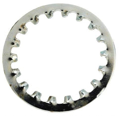 Value Collection - 5/8" Screw, 0.7" ID, Steel Internal Tooth Lock Washer - 0.968" OD, Zinc-Plated, Grade 1075 - Exact Tool & Supply