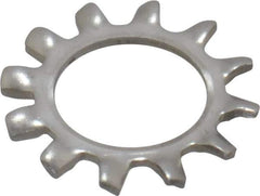 Value Collection - 3/8" Screw, 0.398" ID, Stainless Steel External Tooth Lock Washer - 0.695" OD, Uncoated, Grade 18-8 - Exact Tool & Supply