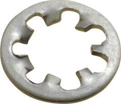 Value Collection - #6 Screw, 0.15" ID, Stainless Steel Internal Tooth Lock Washer - 0.288" OD, Uncoated, Grade 18-8 - Exact Tool & Supply