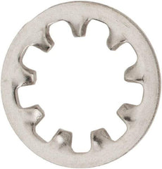 Value Collection - 3/8" Screw, 0.398" ID, Stainless Steel Internal Tooth Lock Washer - 0.692" OD, Uncoated, Grade 18-8 - Exact Tool & Supply