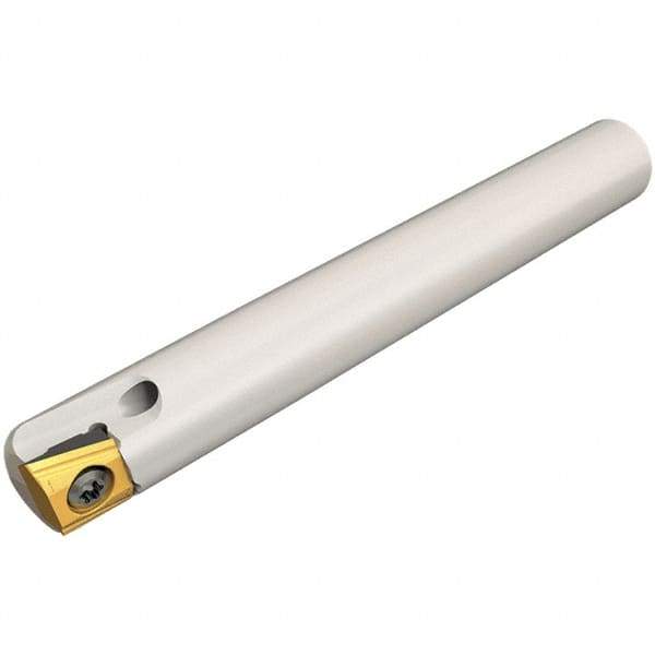 Iscar - 5/8" Cut Diam, 0.197" Max Depth of Cut, 5/8" Shank Diam, 3.11" OAL, Indexable Square Shoulder End Mill - T290 LN.T 0502 Inserts, Cylindrical Shank, 90° Lead Angle, Through Coolant, Series SumoMill - Exact Tool & Supply